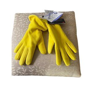 Isotoner Womens Stretch Fleece Gloves 3M Thinsulate Flex 40 Gram Yellow One Size